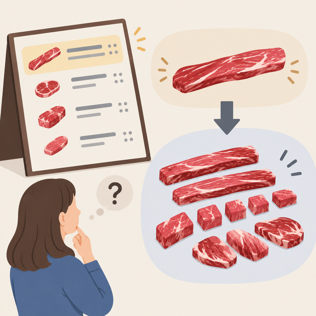 AI 생성 설명 이미지: 안산일동고기집 유니드정육식당 | ‘통갈비살’의 ‘통’과 실제 제공 형태 확인하기